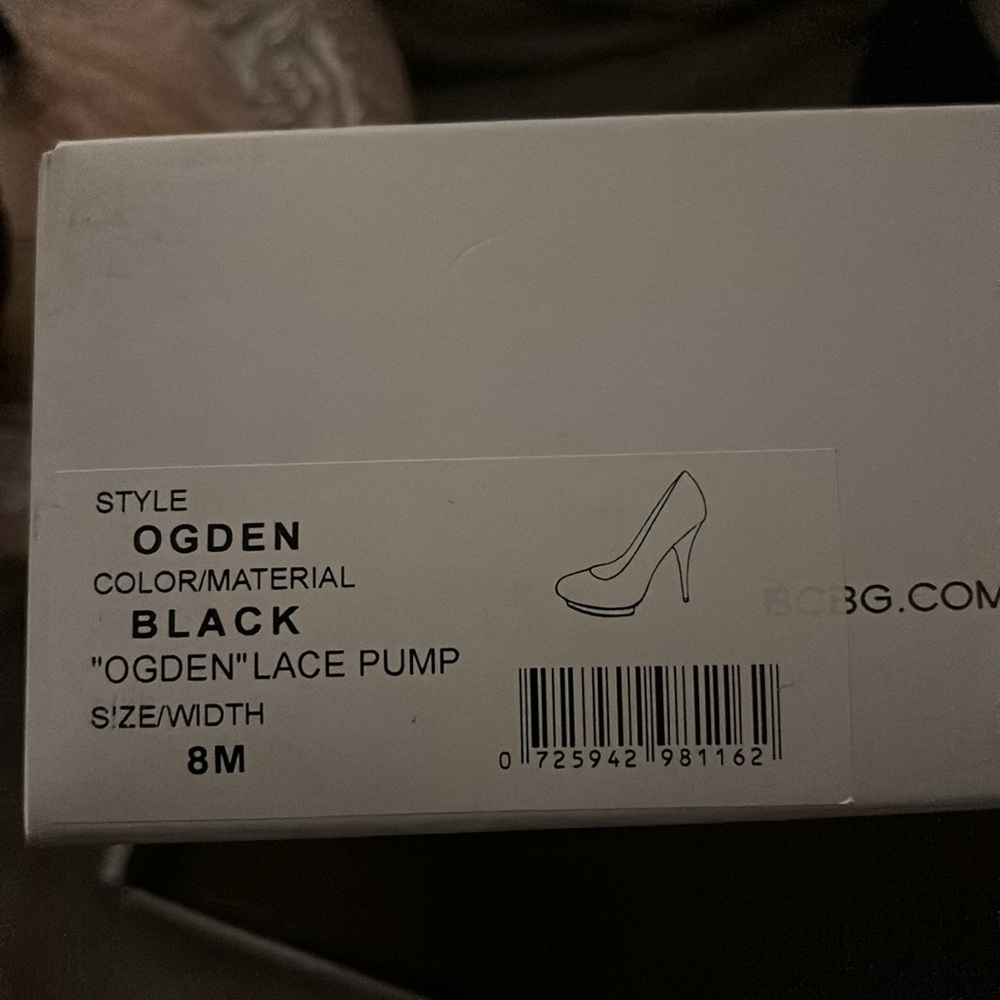BCBGMaxazria “Ogden” Lace Pump Size 8M - Picture 5 of 5